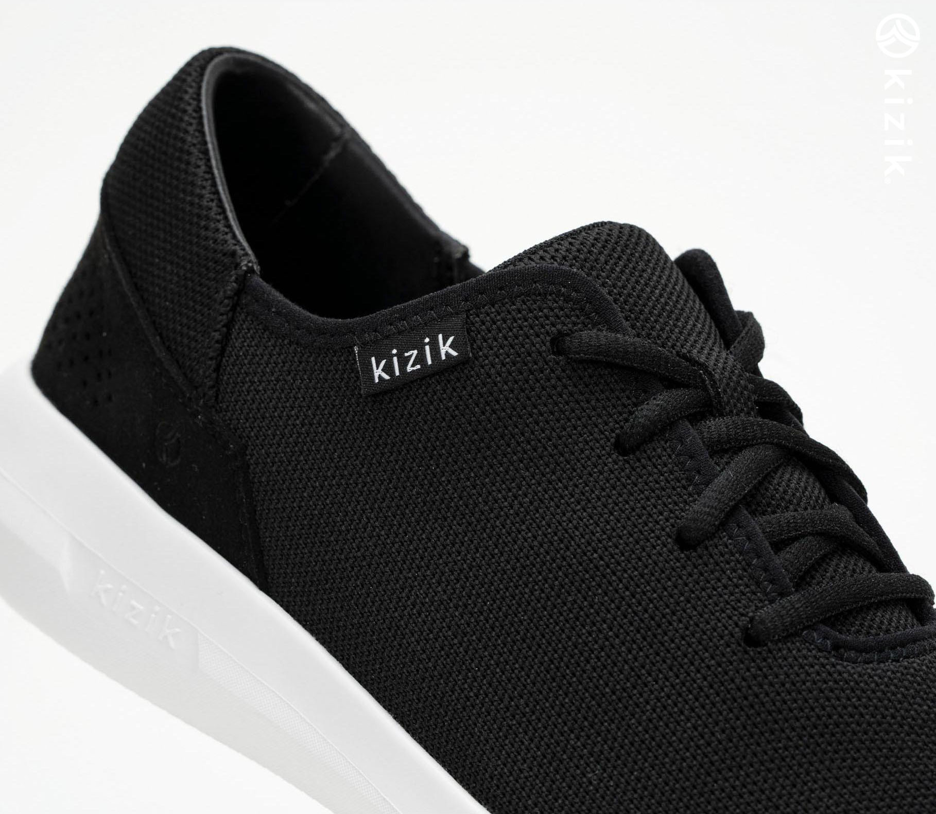 Kizik Madrid Eco Knit Skor Dam Svarta Vita | SE-E75