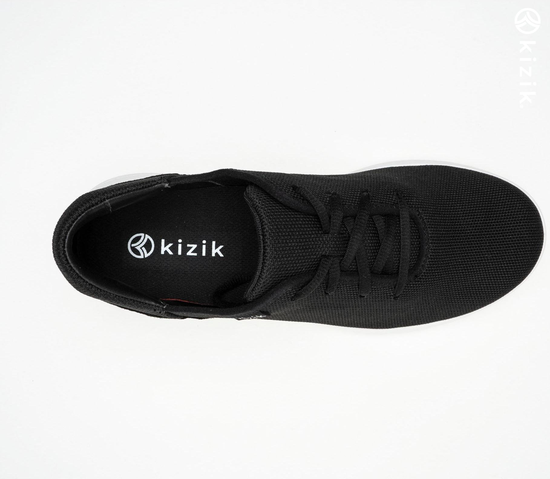 Kizik Madrid Eco Knit Skor Dam Svarta Vita | SE-E75