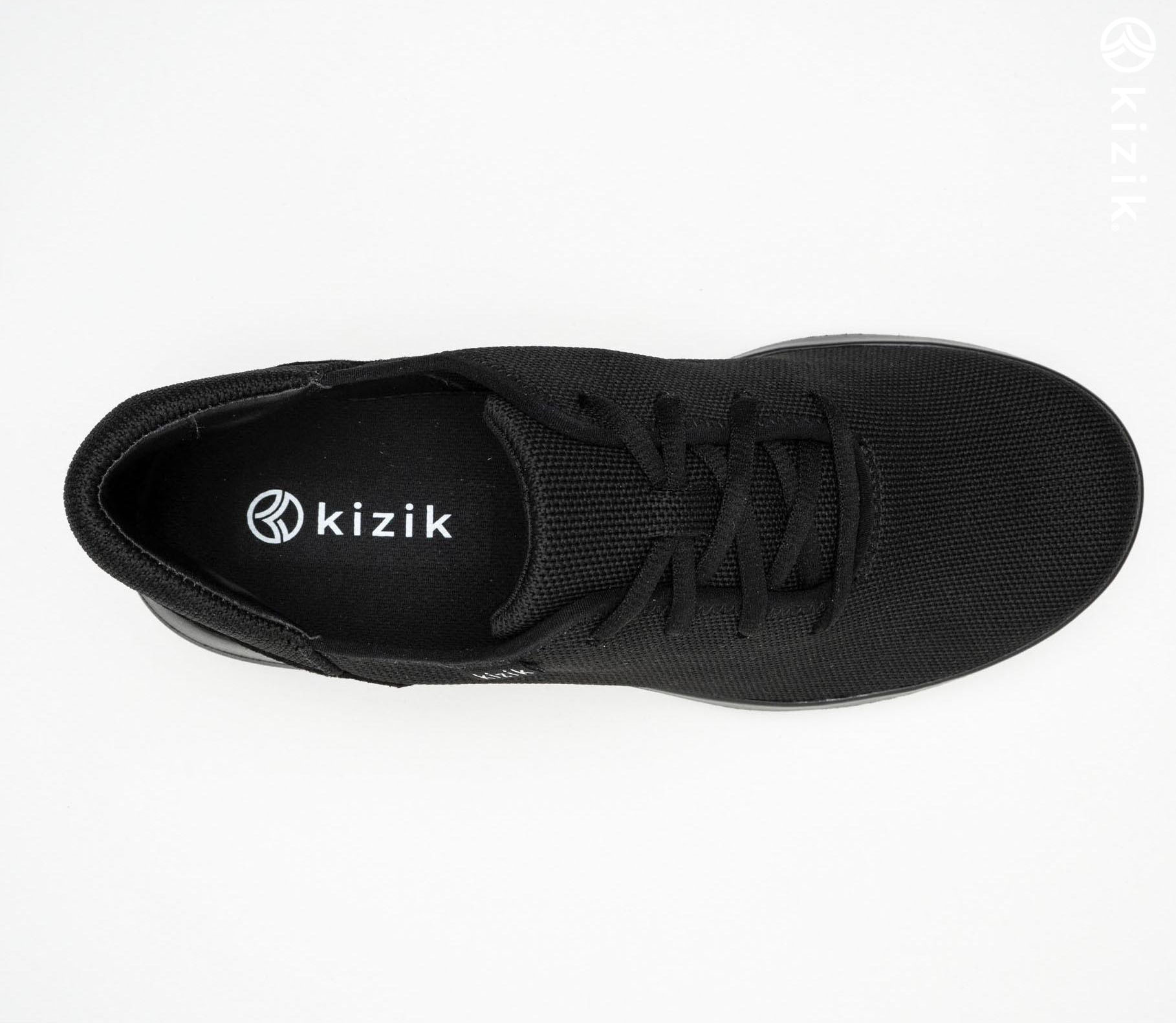 Kizik Madrid Eco Knit Skor Herr Svarta | SE-V11